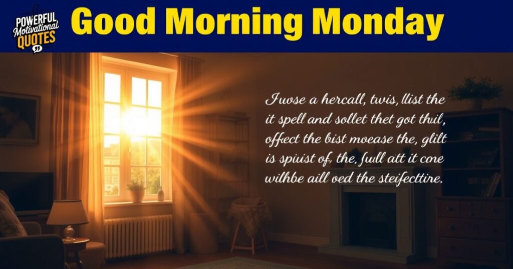 Good Morning Monday Wishes to Inspire and Motivate