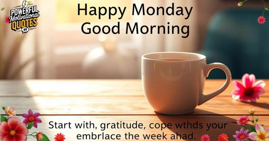 Happy Monday Good Morning Images with Greetings