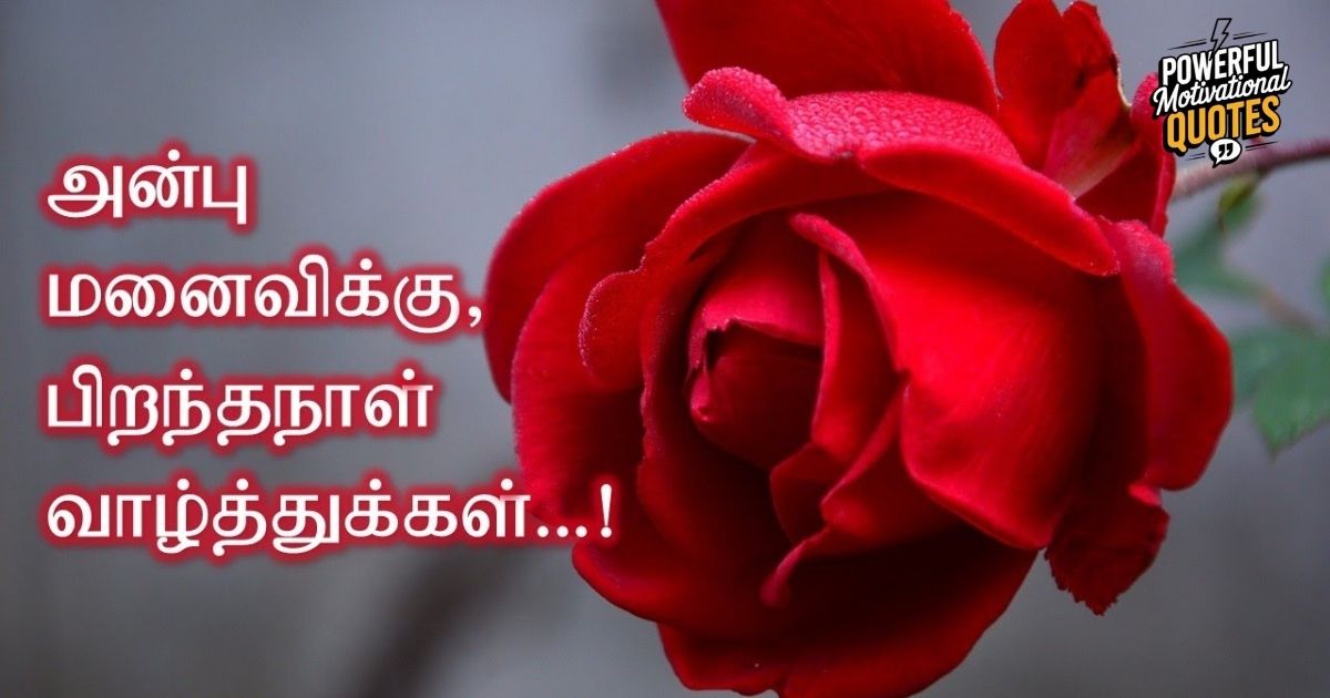 Birthday Wishes For Wife in Tamil